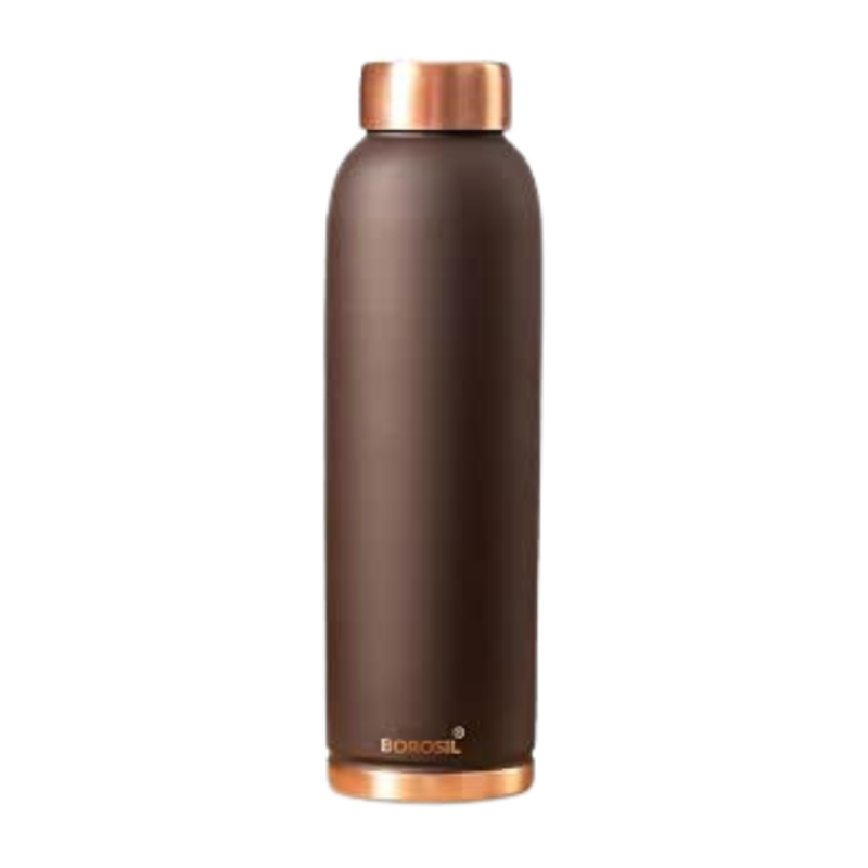 BOROSIL Colour Copper bottle 1 Litre, Brown