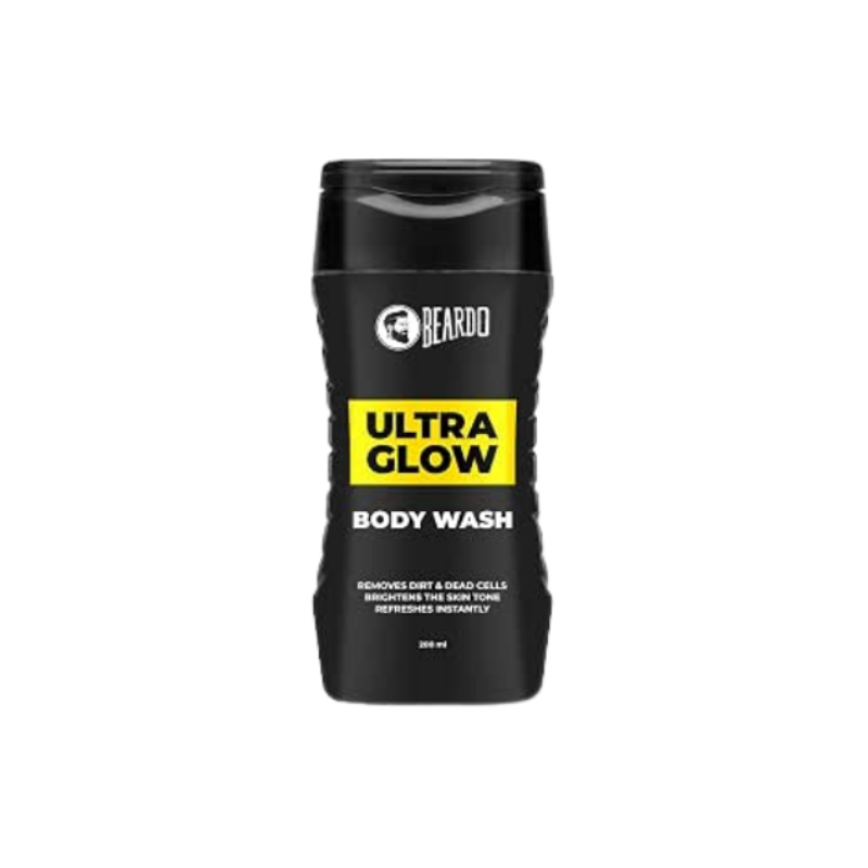 Beardo UltraGlow Body Wash for Men, 200ml | Moisturizes & Hydrates the Skin | Contains Mulberry & Bearberry Extracts for Deep Cleansing & Nourishment | Soft & Smooth Skin