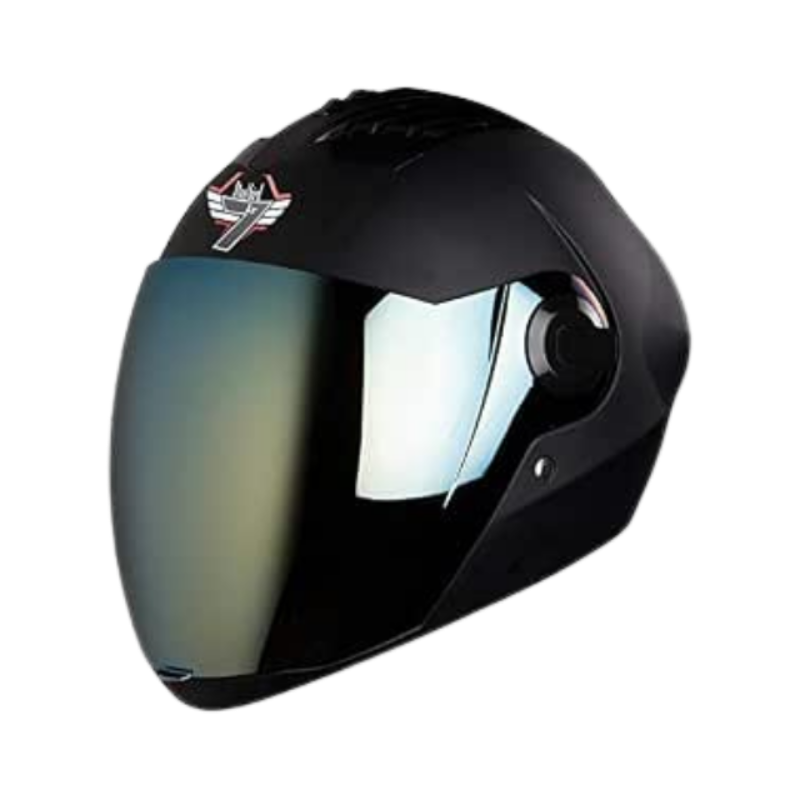 Steelbird SBA-2 7Wings Full Face Helmet Fitted with Clear and Extra Chrome Visor