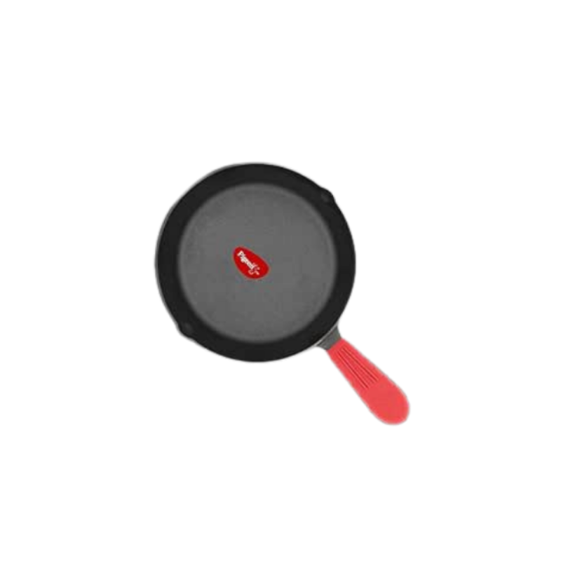 Pigeon by Stovekraft Cast Iron Frying Pan, 22 cm | Naturally Nonstick | Pre-Seasoned with 100% Vegetable Oil | Toxin-Free | Perfect Crisping | Stylish Handle | Bring Back Nostalgic Taste in Cooking