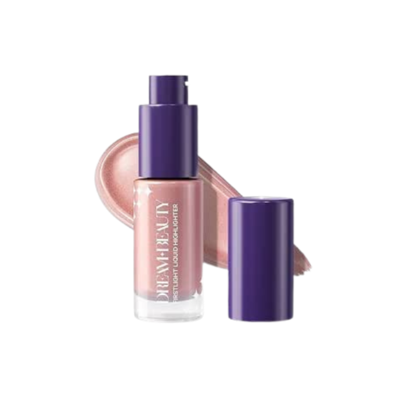 Dream Beauty FirstLight Liquid Highlighter- Pearl Illuminator with Dewy finish | Lightweight | Waterproof & Easy blendable for face makeup (Lunar Glow)