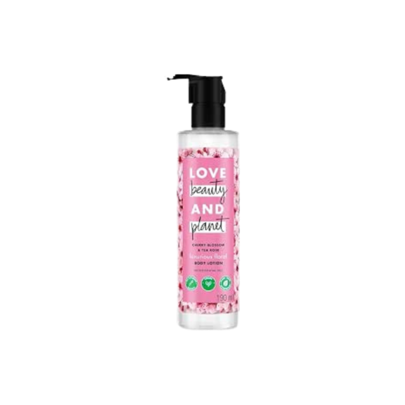 Love Beauty And Planet & Cherry Blossom & Tea Rose Daily Moisturising Lotion|All Skin Types|Paraben free|190ml