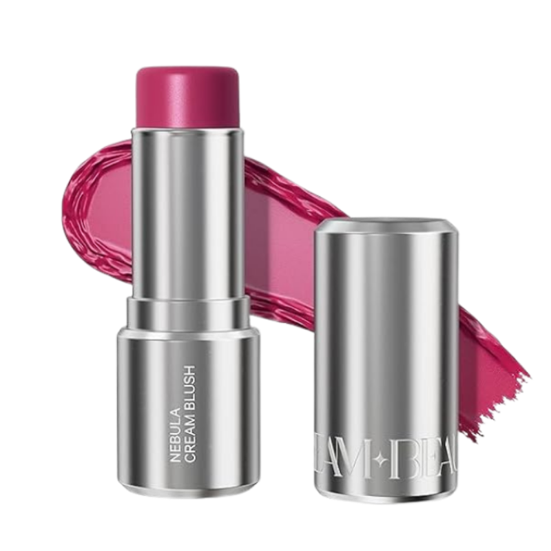 Dream Beauty Nebula Cream Blush for cheeks, lips and eyes | Dewy finish | Lightweight & Breathable (Helix Berry)