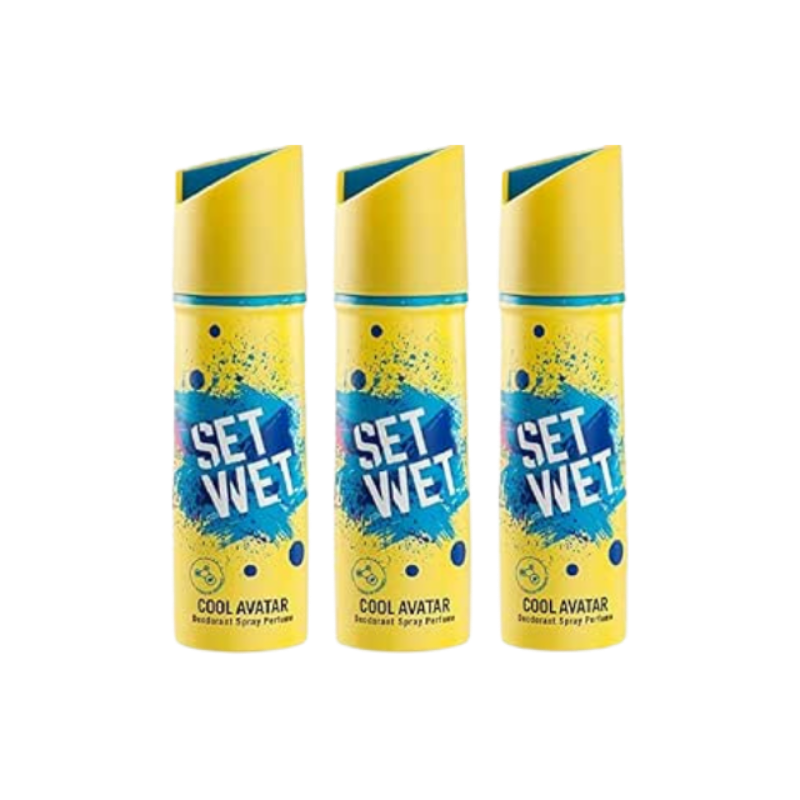 Set Wet Cool Avatar Deodorant Spray Perfume, 150ml (Buy 2 Get 1)