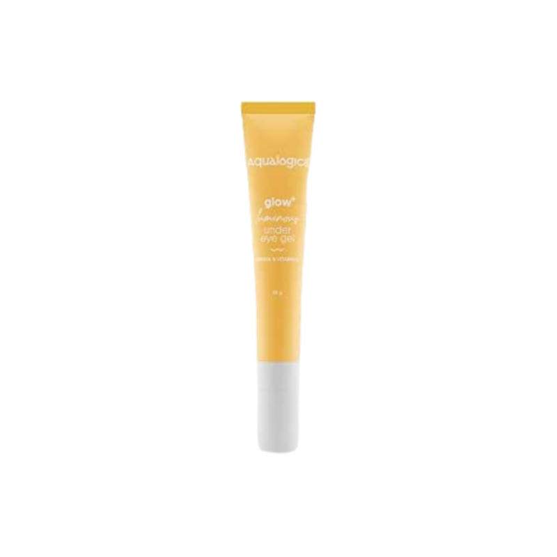 Aqualogica Glow+ Luminous Under Eye Cream Gel with Vitamin C, Papaya & Hyaluronic Acid | Reduces Dark Circles, Puffiness, Wrinkles | Brightening & Hydrating Formula for Men & Women – 20g