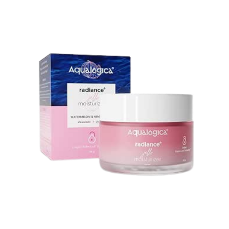 Aqualogica Radiance+ Jello Moisturizer with Watermelon & Niacinamide for Pigmentation & Dark Spots - For Dry, Bright and Radiant Skin of Women & Men -50g