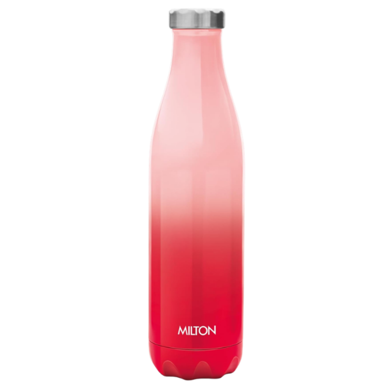 Milton Prudent Thermosteel Bottle, 800 ml Water Bottle, 24 Hours Hot and Cold, Double Wall Vacuum Insulated, Water Bottles, Tea Flask/Coffee Flask for Sports, Travel, Red