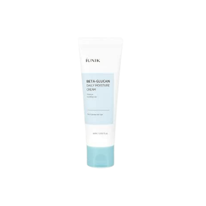 IUNIK Beta-Glucan Vegan Lightweight Non-Sticky Deep Moisture Watery Cream Lotion Daily Moisturizer Quick Absorption Dry Mature Sensitive Fine lines Skin Naturally-Derived Centella Vitamin Korean