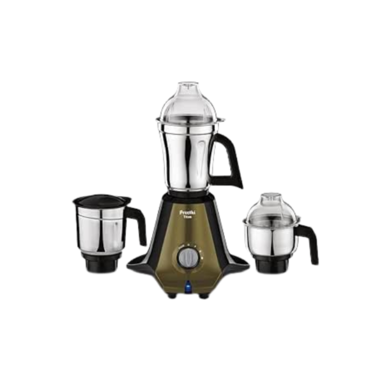 Preethi Titan Mixer Grinder for Kitchen | 3 Jars 1000W Mixie| Black (MG-283) Plastic Including 5 Years Free Service With Life Long Service Support