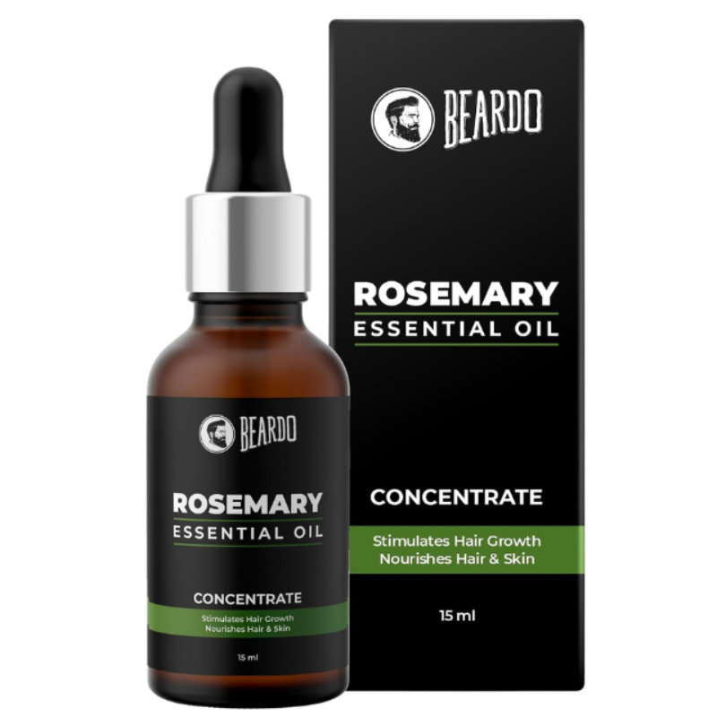 Beardo Rosemary Essential Oil, 15ml | Promotes Hair Growth & Reduces Hair Fall | Nourishes Hair & Skin | 100% Natural | Aromatic Benefits