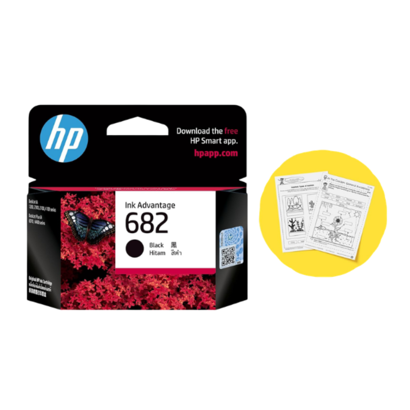 HP 682 Black Original Ink Advantage Cartridge