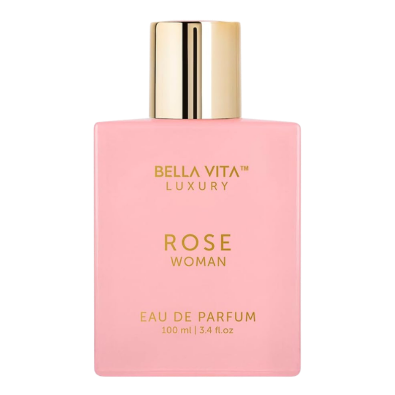 BellaVita Luxury ROSE Ramadan Gift Perfume for Women | Sweet Floral & Oriental Eid Women’s Perfume with Amber Vanilla, Black Currant, Rose & Jasmine | Vegan & Cruelty-Free Vanilla Perfume, 100ml