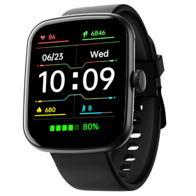 boAt Wave Style with 1.69" Square HD Display, HR & SpO2 Monitoring, 7 Days Battery Life, Multiple Watch Faces, Crest App Health Ecosystem, Multiple Sports Modes, IP68(Active Black)