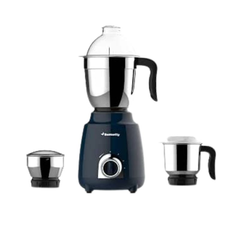 Butterfly Pestle 750W Mixer Grinder, 3 Jar, Ink Blue